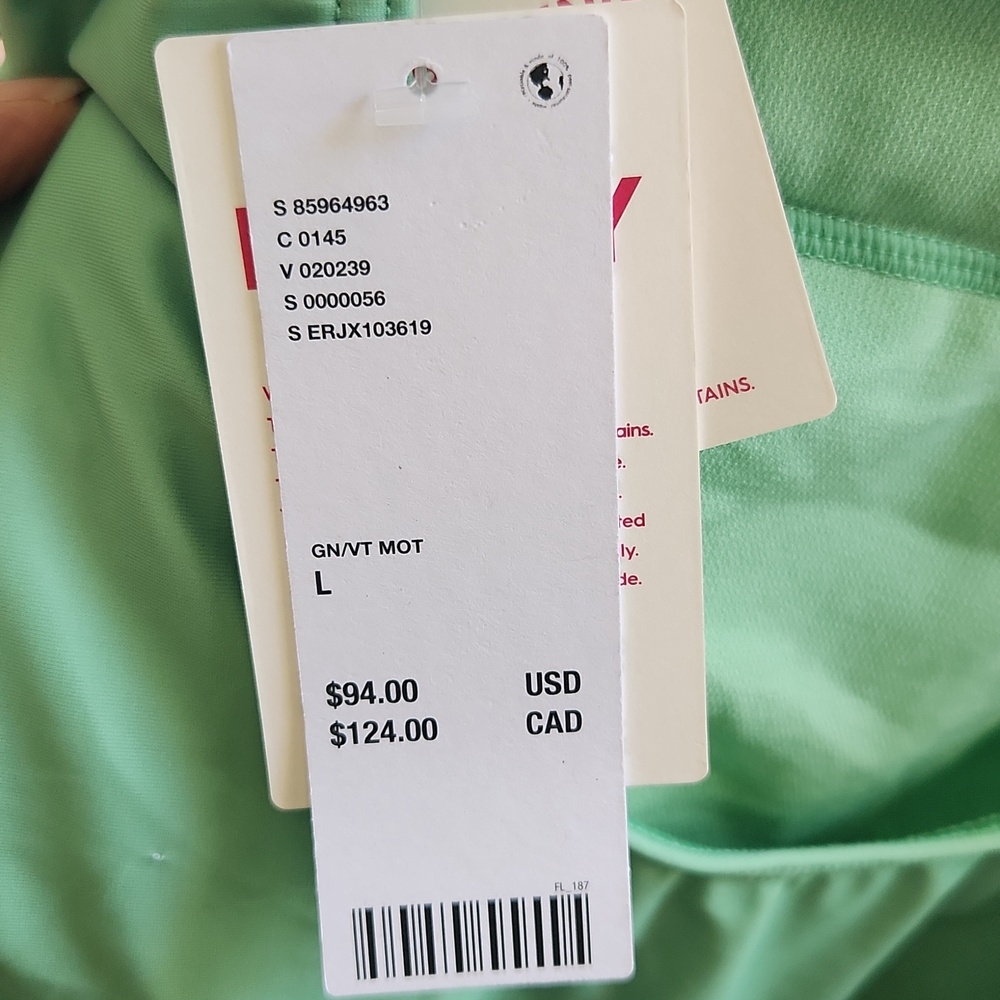 Roxy Green One-Piece Swimsuit with White Floral Accent - Picture 6 of 6
